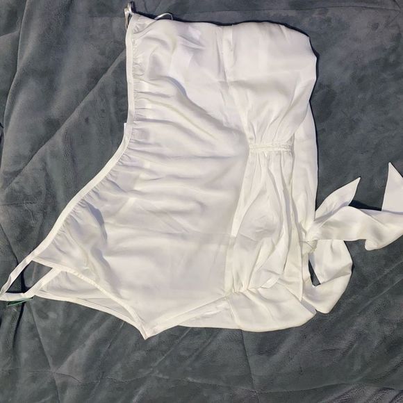 Banana Republic NWT One Shoulder White Blouse Size XL, MSRP $55 - Picture 8 of 11